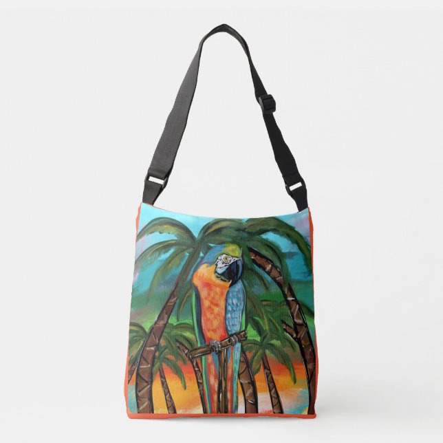 Bolsa Ajustável Papagaios de Festa      (Frente)