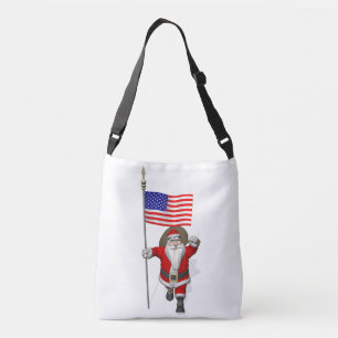 Bolsa Ajustável Papai noel patriótico com bandeira dos Estados