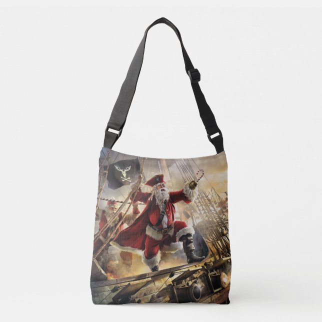 Bolsa Ajustável Papais noeis piratas (Frente)