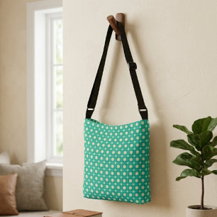 Bolsa Ajustável Papel de Parede com Estrela Geométrica - Azul Turq