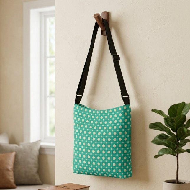 Bolsa Ajustável Papel de Parede com Estrela Geométrica - Azul Turq (Criador carregado)