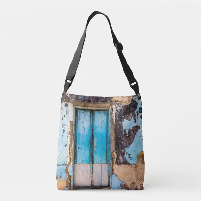 Bolsa Ajustável Parede e porta azuis (Verso)
