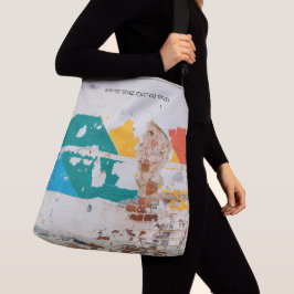 Bolsa Ajustável Parede pintada antiga com grafite