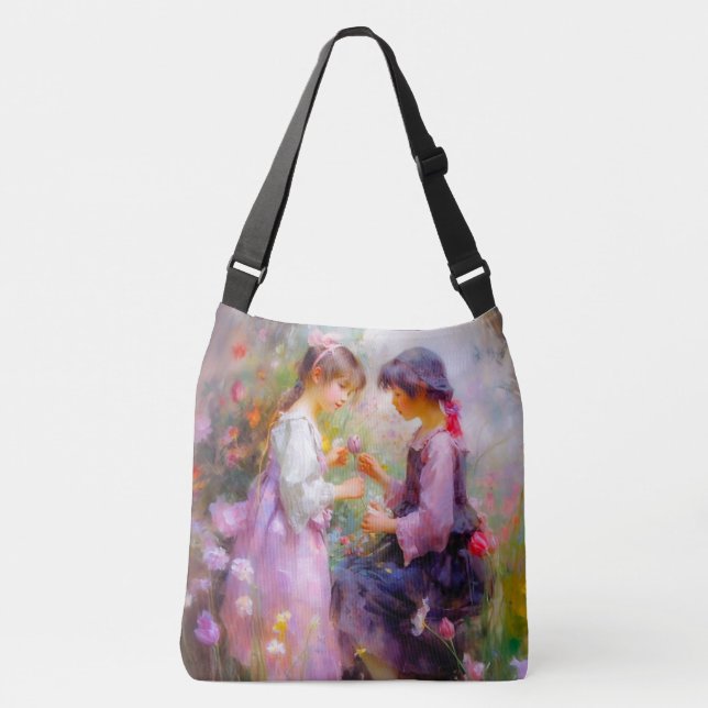 Bolsa Ajustável Partilhar Rosas e Amizade (Frente)