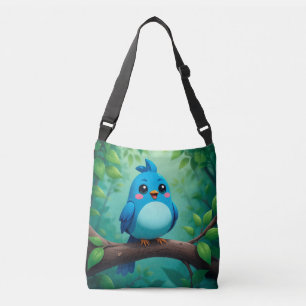 Bolsa Ajustável Passarinho Azul de Desenho Animado Fofo