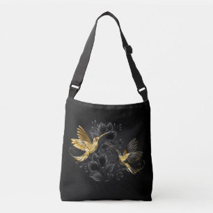 Bolsa Ajustável Pássaro Humino Negro e Dourado