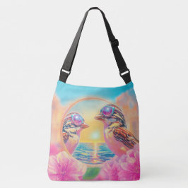 Bolsa Ajustável Pássaros legal com óculos Sunset