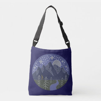 Bolsa Ajustável Passeio Noturno Estrelado do Pé-Grande | Arte Folc
