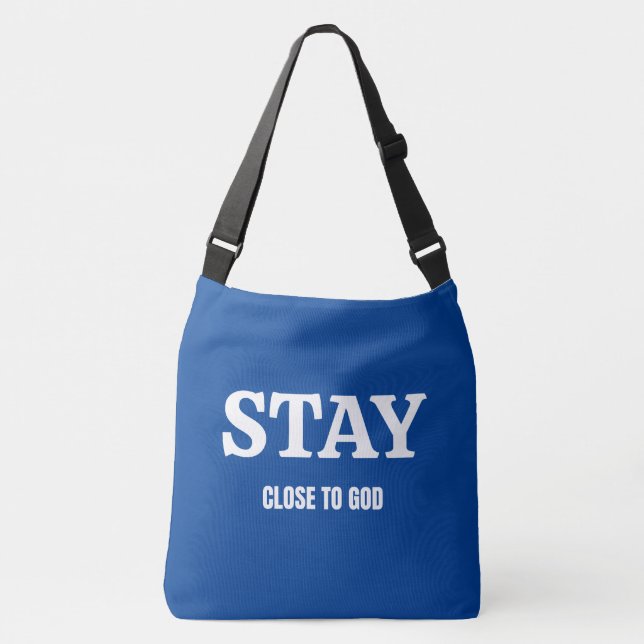 Bolsa Ajustável "Passos Fiéis, Orientação Divina" espiritual fofo (Frente)