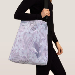 Bolsa Ajustável Pastel Flamingo Jungle Love 4 #art #tropical