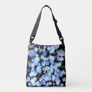 Bolsa Ajustável pastel shades padrão floral Black BG