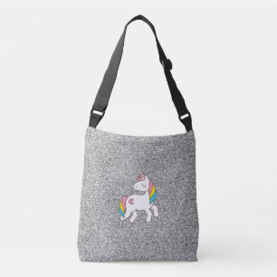 Bolsa Ajustável Pastel Silver Glitter Unicorn