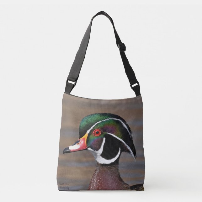 Bolsa Ajustável Pato de Madeira Masculina Fechar Saco (Frente)