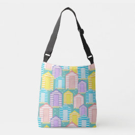 Bolsa Ajustável Patterno De Praia Striped Pastel Cute