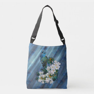 Bolsa Ajustável Peacocks Azul-Verde Metálicos na Emerald Green Si