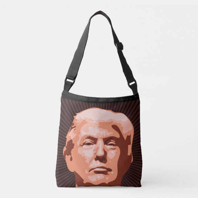 BOLSA AJUSTÁVEL PEGA DE TRUMP DONALD, POR TODO O SACO DE CROSSBODY (Frente)
