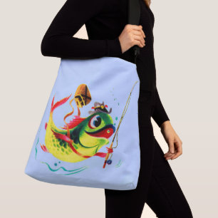 Bolsa Ajustável Peixe de pesca dos anos 40