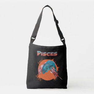 Bolsa Ajustável Peixes Peixes Zodíaco Horóscopo Signo de Água Astr