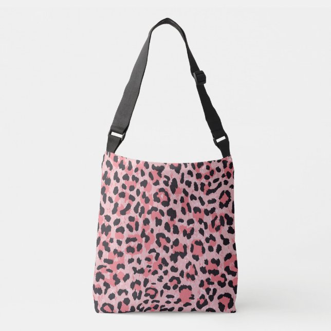 Bolsa Ajustável Pele-leopardo: textura perfeita da safra (Frente)