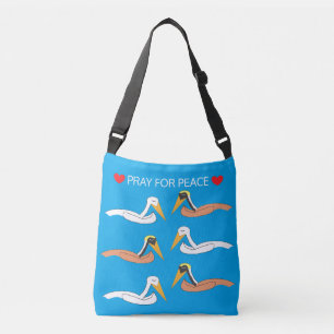Bolsa Ajustável Pelicanos Rezando pela Paz