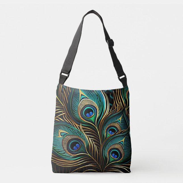 Bolsa Ajustável Penas de Peacock (Frente)