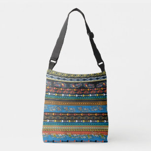 Bolsa Ajustável Penas Étnicas: Embroiderme Boho Chic