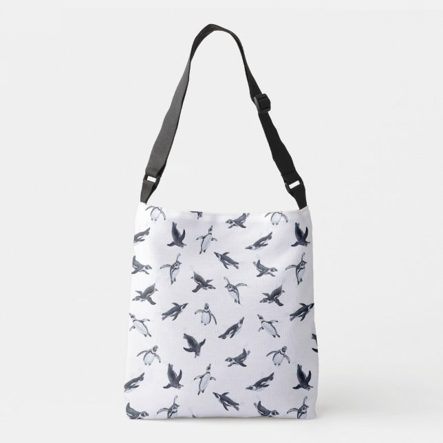 Bolsa Ajustável Penguin Flight Squad | Ocean Art Design (Verso)