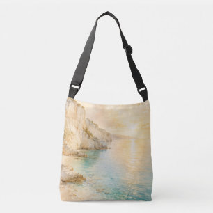 Bolsa Ajustável Penhascos Costeiros Sonhadores em Aquarela ao Nasc