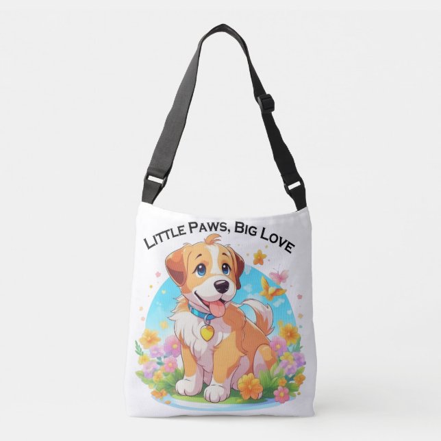 Bolsa Ajustável Pequenas Patas Bonitas Grande Amor (Frente)