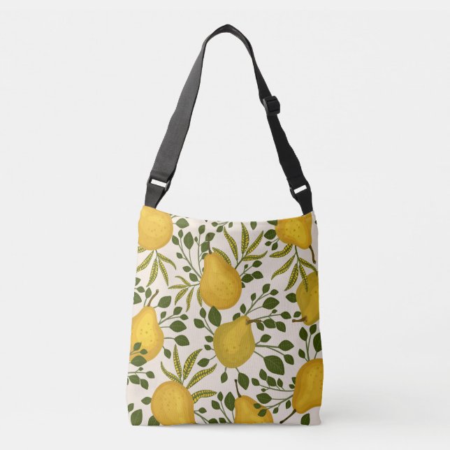 Bolsa Ajustável Peras Amarelas Deixam o Fundo Branco (Frente)