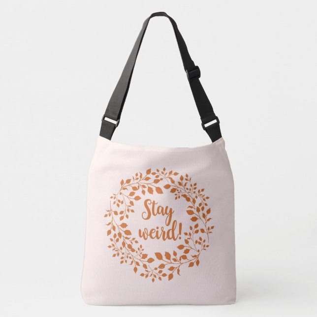 BOLSA AJUSTÁVEL PERMANEÇA ESTRANHO (Frente)