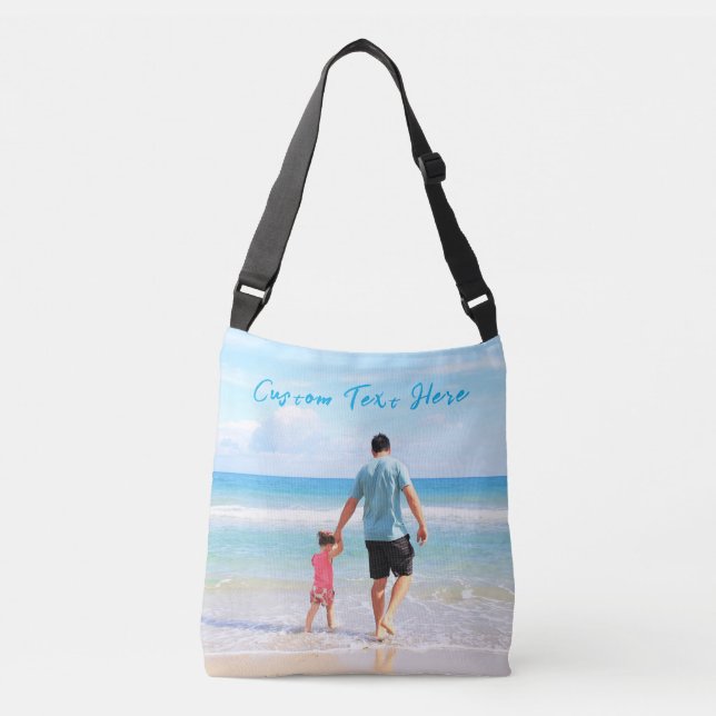 Bolsa Ajustável Personalizada Bag de Corpo de Texto e Fotografia P (Frente)