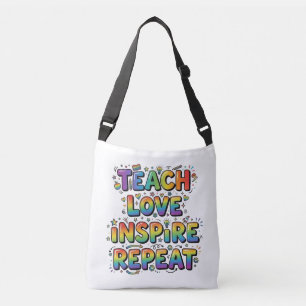 Bolsa Ajustável Personalizado Ensina Amor Inspira Repete Professor