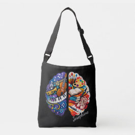 Bolsa Ajustável Personalized Creative Brain Arts & Music Name Chic