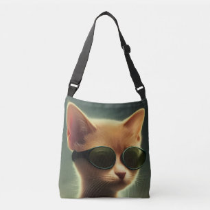 BOLSA AJUSTÁVEL PÊS DE ÓCULOS GINGER CAT, POR TODO O IMPRESSÃO