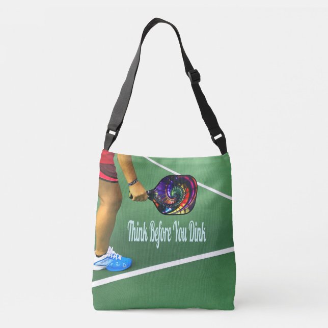 Bolsa Ajustável Pickleball Pense Antes De Beber (Verso)