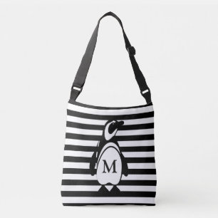 Bolsa Ajustável Pinguim e listras