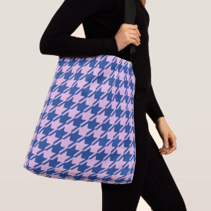 Bolsa Ajustável Pink-alto-dente+Padrão Azul