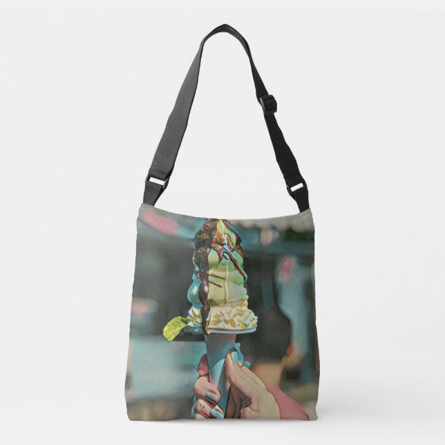 Bolsa Ajustável Pintel de sorvete retrô (Frente)