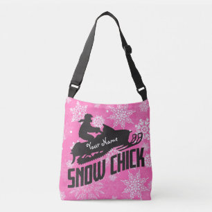 Bolsa Ajustável Pintinho de neve na moda cor-de-rosa 