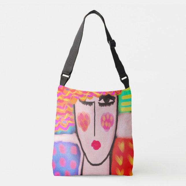 Bolsa Ajustável Pintura de Abstrato original (Frente)