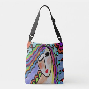 Bolsa Ajustável Pintura digital Abstrato original de uma mulher
