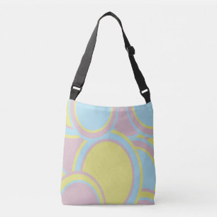 Bolsa Ajustável Pintura em Abstrato de Círculos Colorido