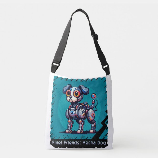 Bolsa Ajustável Pixel Friends: Cachorro Mecha (Cachorro Robô) (Frente)