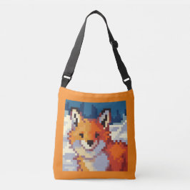 Bolsa Ajustável Pixelart, Pixel Art, Fox, vos