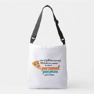 Bolsa Ajustável Pizza Pessoal Pessoal Divertida Leitura Retro