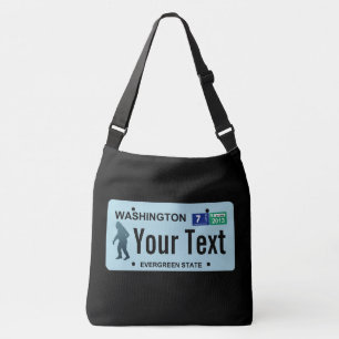 Bolsa Ajustável Placa de Licença de Washington Sasquatch
