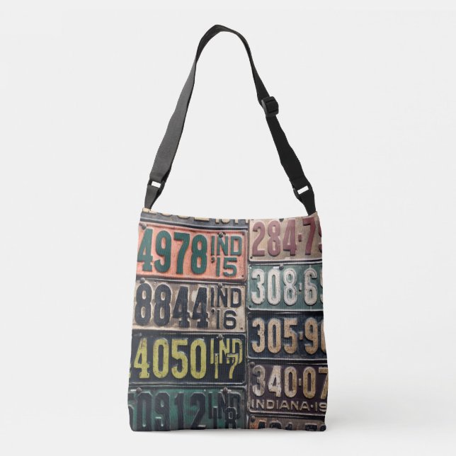 Bolsa Ajustável Placas de Licença Vintage (Verso)