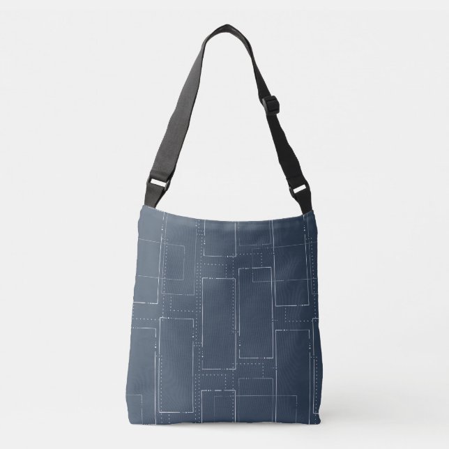 Bolsa Ajustável Plano Azul- Azul (Frente)