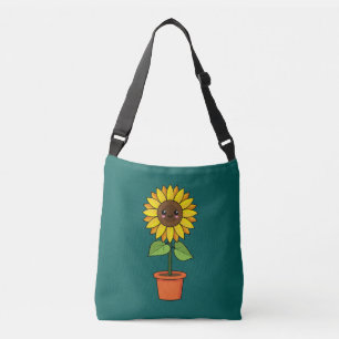 Bolsa Ajustável Planta de girassol de Kawaii em Pote